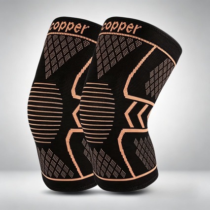 Copper ion knee brace for men and women, suitable for hiking, cycling, basketball, running, and sports, wholesale from manufacturer