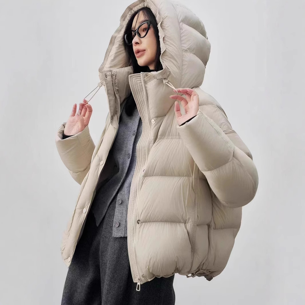 ding级三星高端90绒子泡芙短款可追溯210克90白鸭绒高蓬松羽绒服