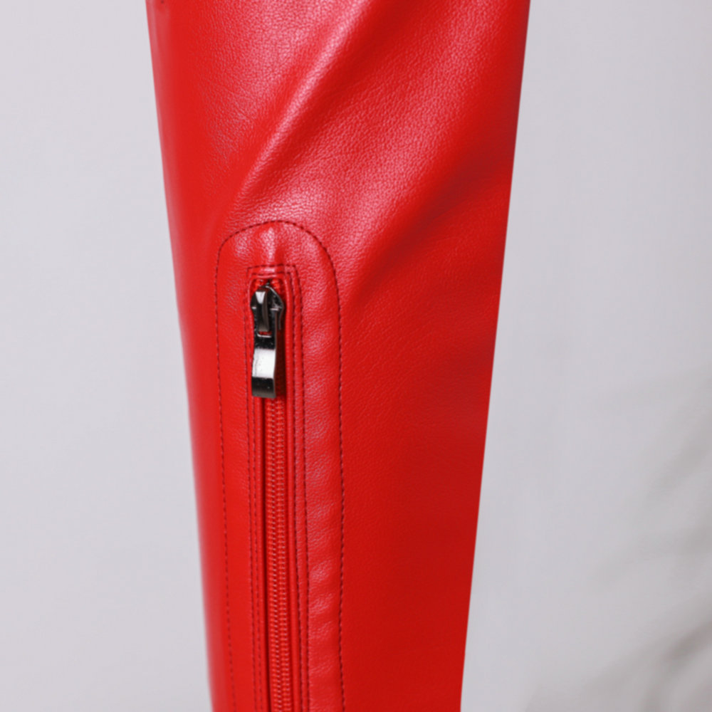 Neue Overknee-Stiefel für Damen mit superhohem Absatz, wasserdichte Plateausohle, rote Ritterstiefel mit seitlichem Reißverschluss für Nachtclubs_voghion.com
