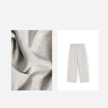 【九分裤】100%汉麻雨露麻纤维皇后高密女士镰刀裤夏季FSY50416