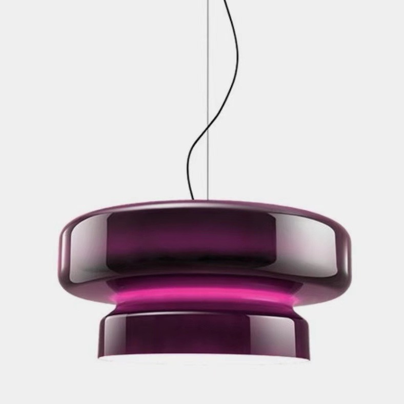 Lámpara colgante artística de vidrio estilo posmoderno