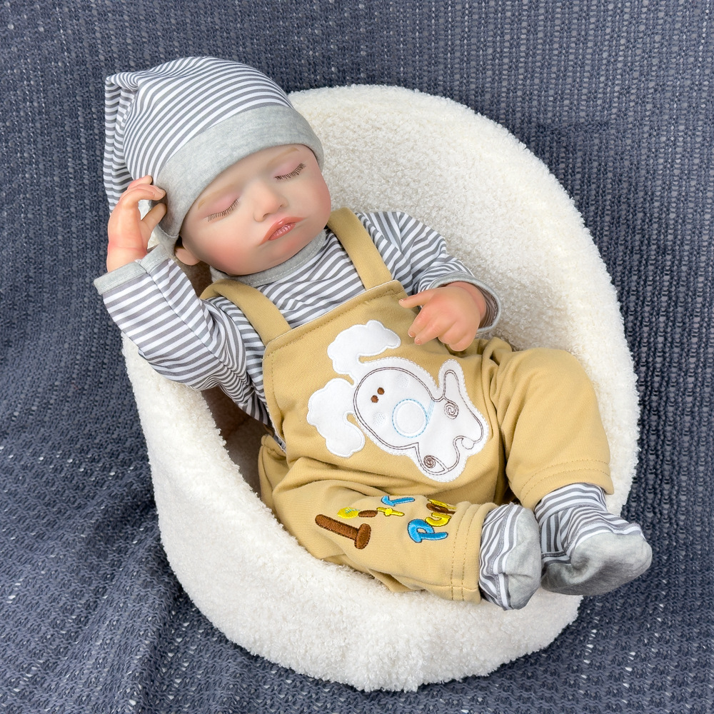 Muñecas de goma suave para bebés, niños pesados transfronterizos, muñecas de regalo de cumpleaños, simulación de Henghua