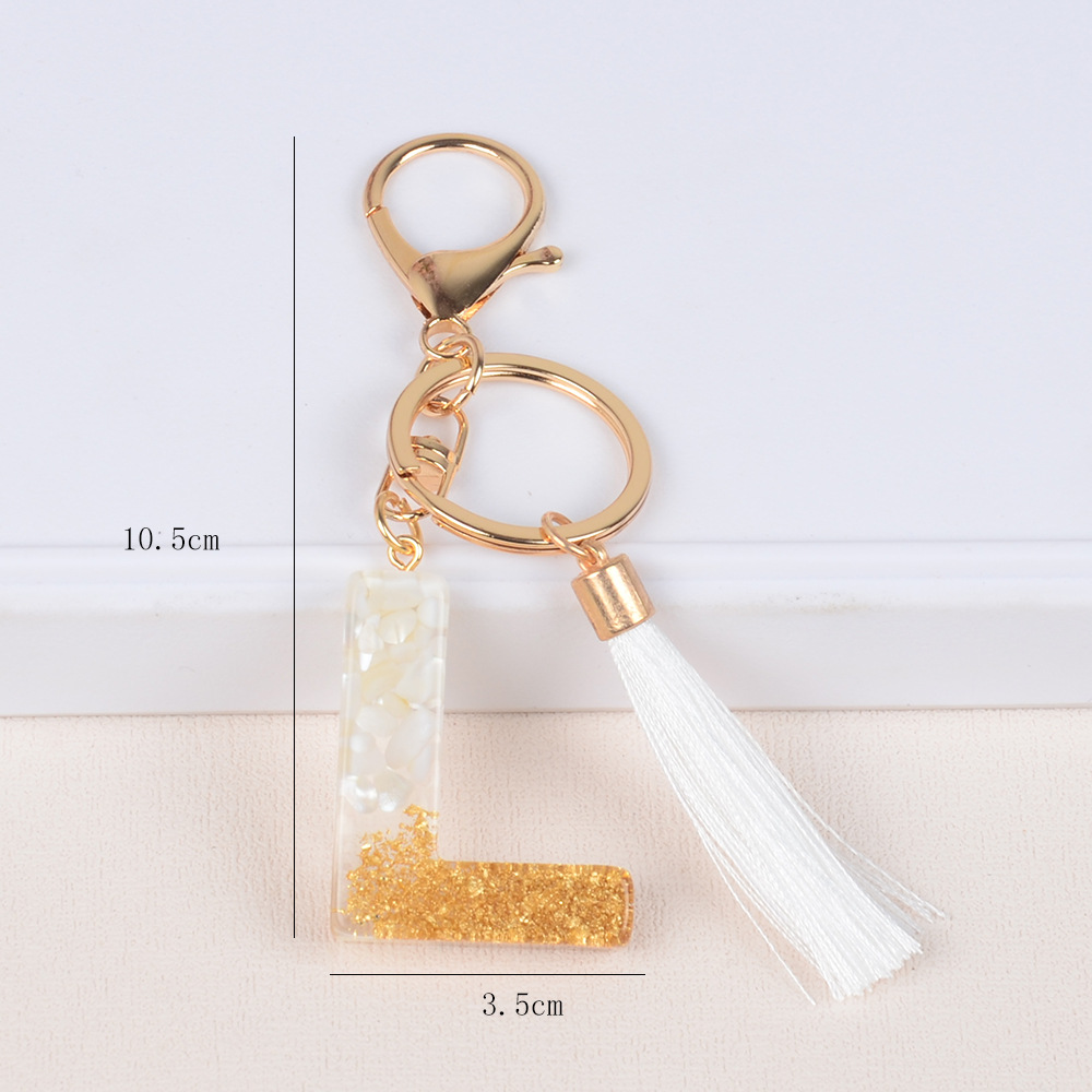 Streetwear Letter Metal Epoxy Bag Pendant Keychain display picture 12