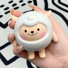 Dongdong羊が話せる暖かい心東羊の音声発声人形かわいい冬羊のおもちゃの置物