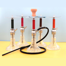 工厂批发阿拉伯水烟壶hookahshisha小号铝合金1管水烟袋烟具中东