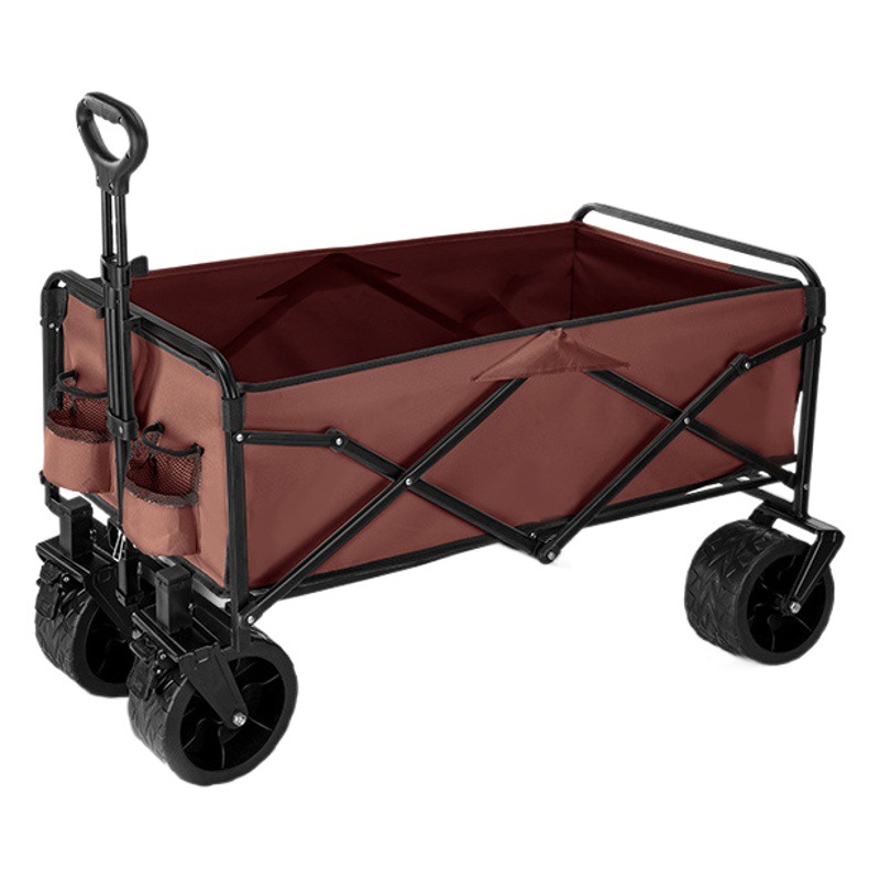 Outdoor Camping Trolley Children's Lie Camping Trolley Gather Off-road Wheels Camp Trolley Stall Folding Trolley