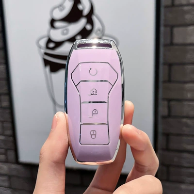 bag mx, Car key bag - byd-f-smart-4-key-single-shell-purple