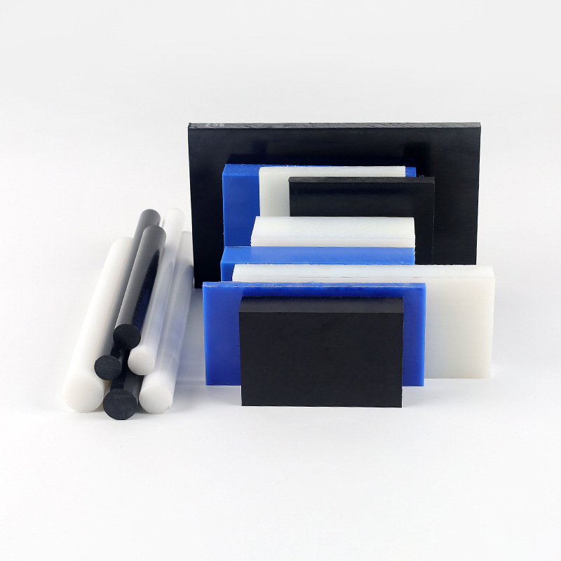 白色PA66尼龙板 黑色PA6尼龙方板块条 米黄色蓝色MC901尼龙棒加工