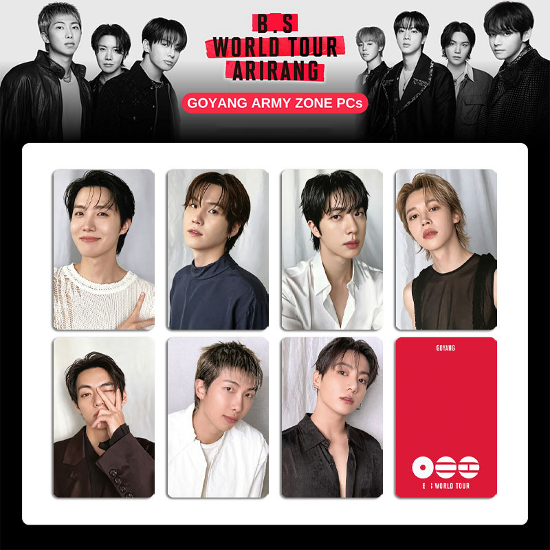 YF 7PCS/Set BTS LOMO Card WORLD TOUR 5th Album ARIRANG Postcards Collection Star Peripheral FY