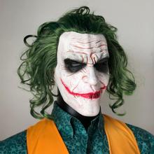 黑暗骑士蝙蝠侠小丑Joker乳胶面具头套COS万圣节跨境专供亚马逊