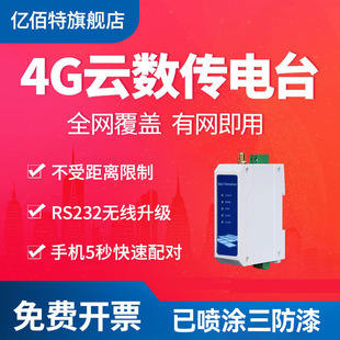 RS485/232 Cloud Data Transmission Radio Serial Port Data Bidirectional Transparent Transmission Long Distance Communication Control Netcom 4gdtu