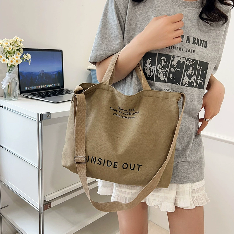Shopping bag, capacious handheld and one-shoulder tote, 4 color options