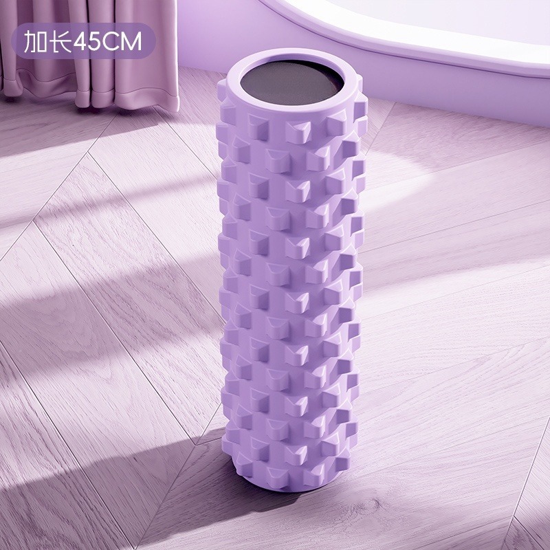 Actualización de 60 cm sólidos dientes de lobo espuma eje muscular de acondicionamiento físico relajación de la fascia pierna delgada columna de yoga accesorios de yoga