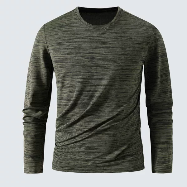 【L-7XL】Cross-border long-sleeved quick-drying T-shirt, round-neck sweatshirt, unisex, loose fit, plus size, casual sportswear