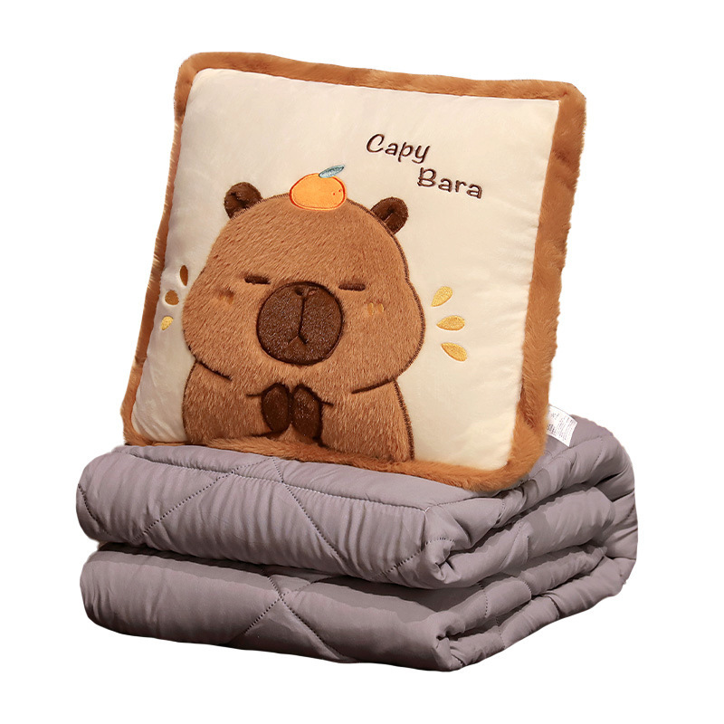 Nuevo Capibara almohada cojín 2 - en - 1 sofá cintura contra la cabecera de la cama respaldo de la oficina siesta