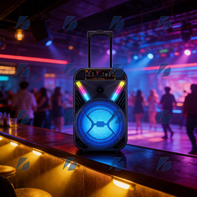 Wireless Portable Outdoor Dj Bluetooth Speaker Multifunctional Trolley High-Power Party Pull-Along Speaker