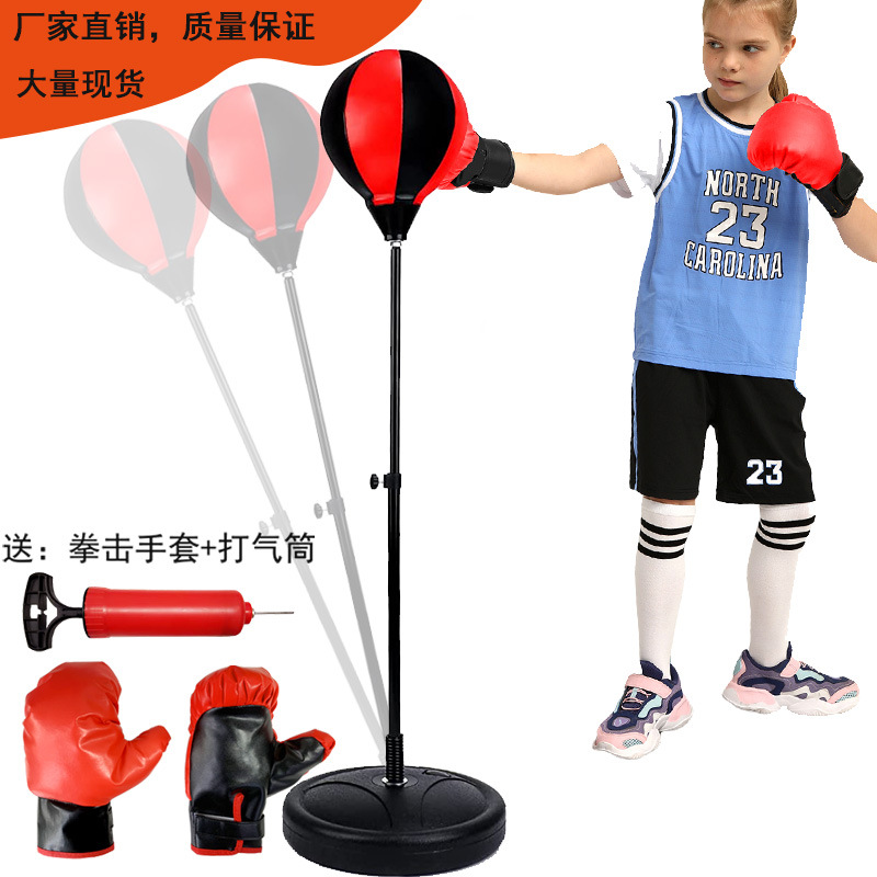 Customized Cross-Border Adult and Kidsren's Vertical Boxing Ball Desktop Agility Response Trainer Pear-Shaped Speed Ball Sandbag
