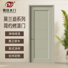 莫兰迪系列定制简约原木烤漆门平开门现代轻奢风卧室价格可谈下单