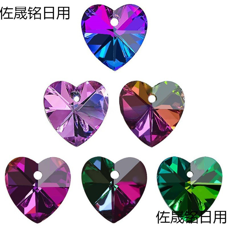 Glass pink-purple pendant