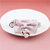 Removable choker with bow, small bell, accessory, suitable for import, new collection, pet, cat