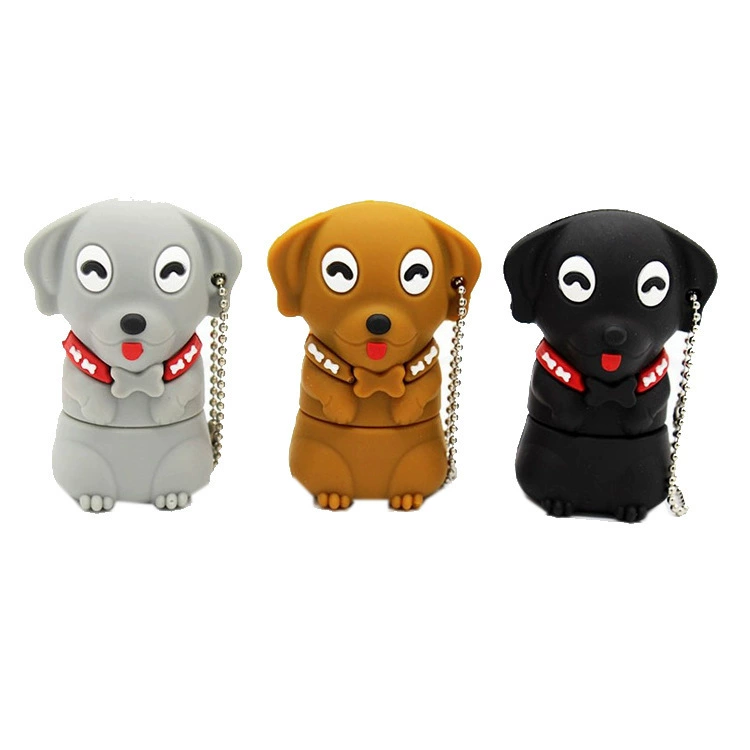USB флешка, мультяшный робот-пёс, талисман, кукла, игрушка ПВХ, 16Г, 32Г