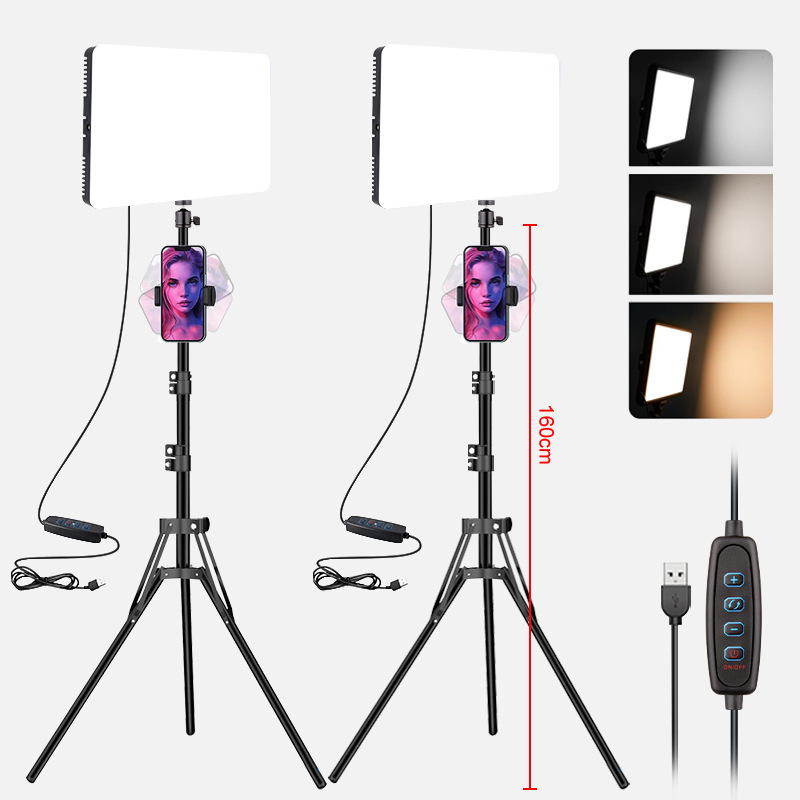 Soporte de plegado inverso de 1,6 m, cubierta de lámpara doble de lámpara cuadrada de 11 pulgadas