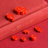 Природная руда, красные аксессуары, медные бусины, цвета киновари, прямые продажи с завода