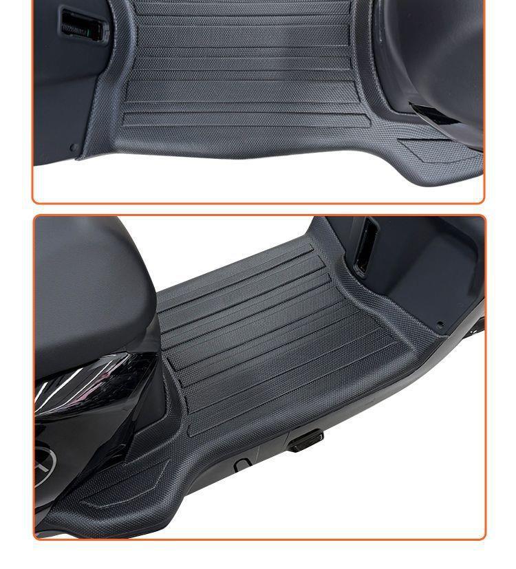 Suitable for Aima Hunter FB56 electric vehicle TPE foot mat with edge protection, waterproof and non-slip pedal floor mat for modification and decoration