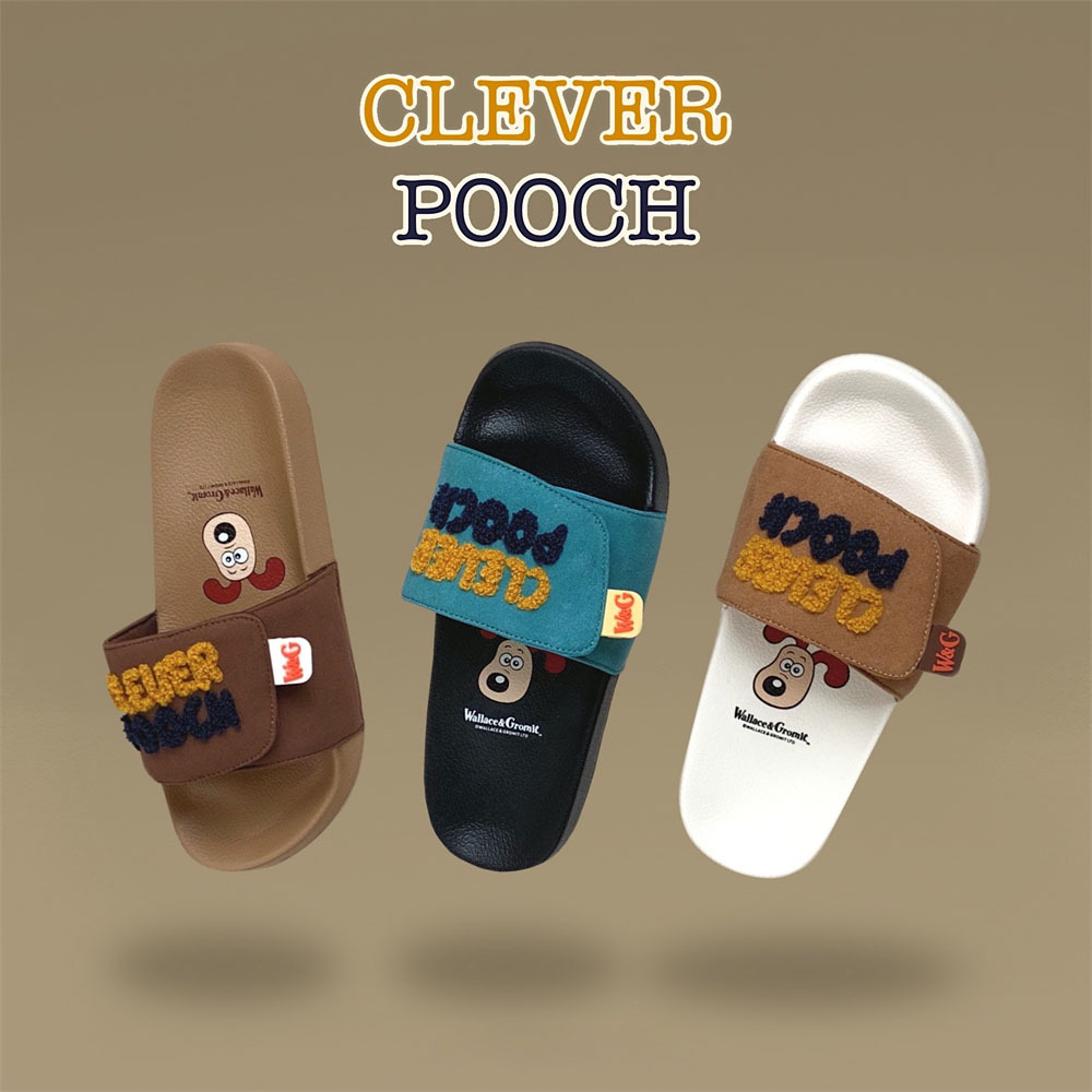 细细条 ins潮时尚拼色夏季一字凉拖鞋居家外穿正版掌门狗拖鞋男