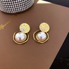 Silver needle, zirconium with bow, advanced earrings from pearl, high-quality style, bright catchy style, wholesale