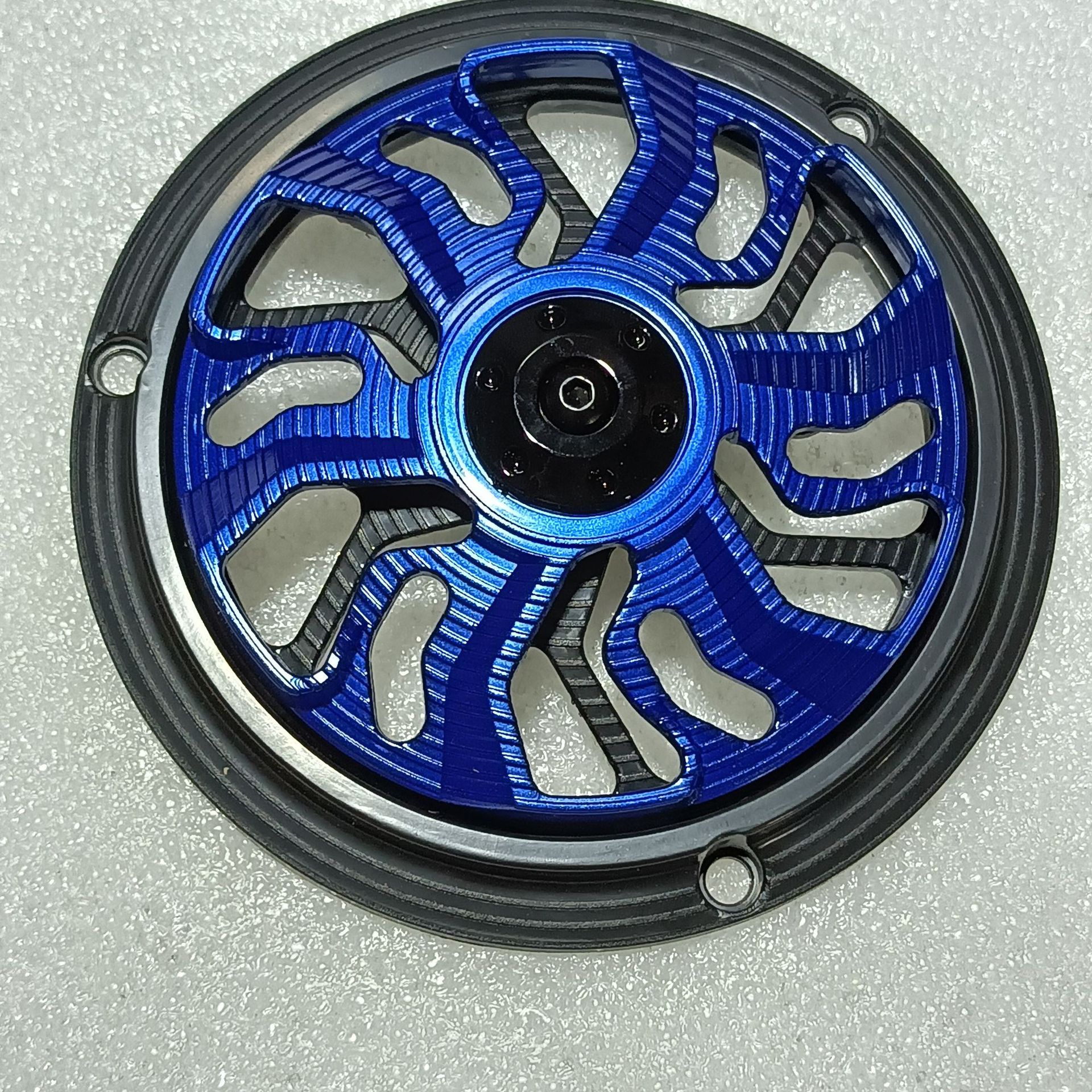 Motorcycle Modification Parts Fan Cover Cnc Engine Decorative Fan Blade Cooling Cover 135mm Hot Selling in Southeast Asia