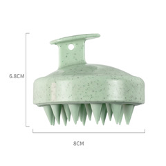 工廠新款 可降解材料小麥秸稈頭皮清潔刷 洗頭按摩舒展洗頭刷梳子