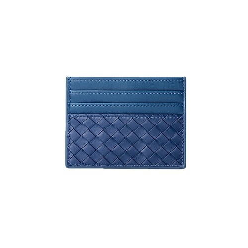 Leather men's card bag, women's compact ID cover, card cover, anti-demagnetization driver's license card holder, change purse, woven