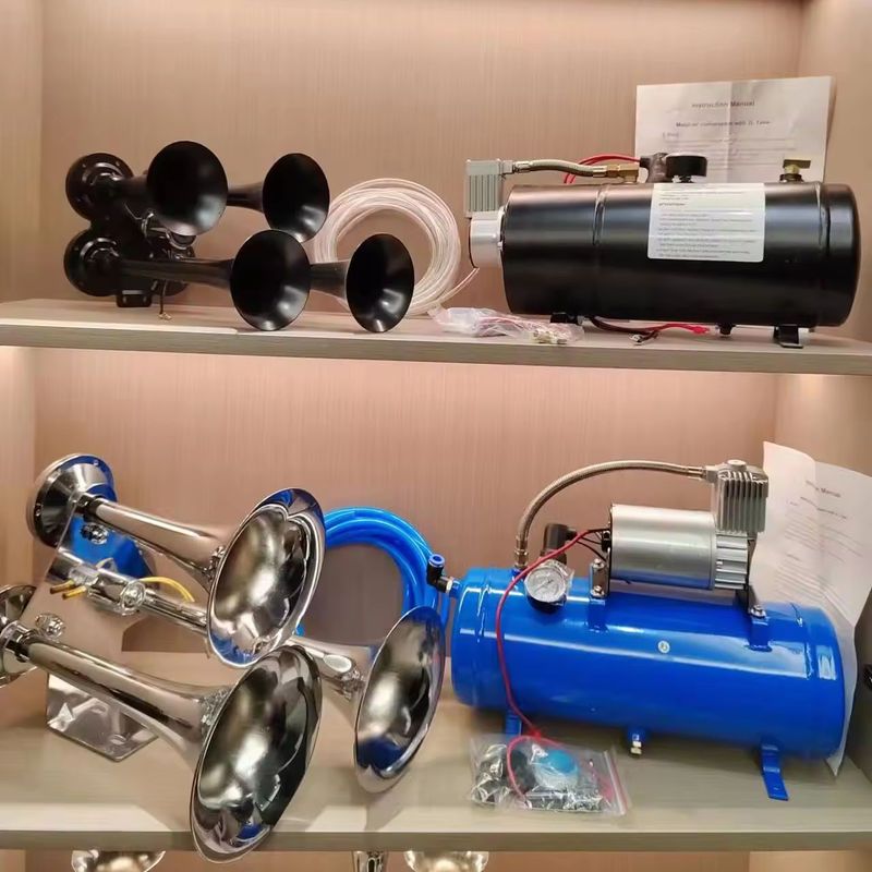 4 チューブエアホーン改造車エアポンプルーフ 150psi 6L ガスタンクエアコンプレッサーエアコンプレッサー|undefined