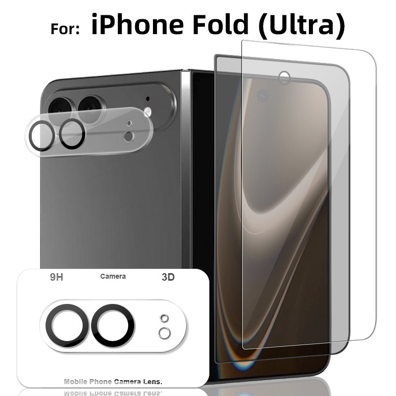 Suitable for iPhone Foldable Tempered Film, High-Aluminum, High-Definition, Explosion-Proof, Full Adhesive Screen Protector for Apple Ultra Lens Protection Suitable for iPhone Foldable Tempered Film, High-Aluminum, High-Definition, Explosion-Proof, Full Adhesive Screen Protector for Apple Ultra Lens Protection