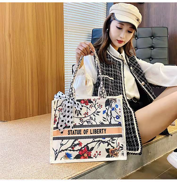Moda bolsa de lona bolsa de hombro de gran capacidad de las mujeres casual nueva moda bolsa de compras estudiante mochila Portátil Bolsa de maquillaje