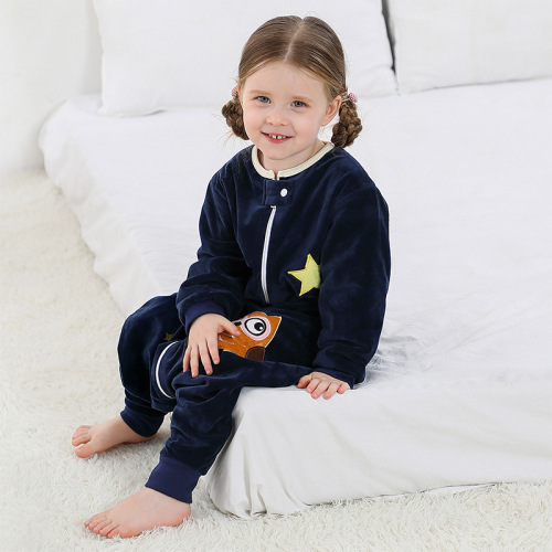 MICHLEY Cross-border New Sleeping Bag Spring and Autumn Children's Leg Sleeping Bag Baby Bodysuit Children's Pajamas