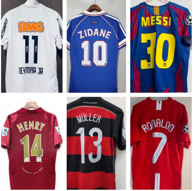 Retro Futbol Formaları - Messi, Ronaldo, Zidane üslubunda