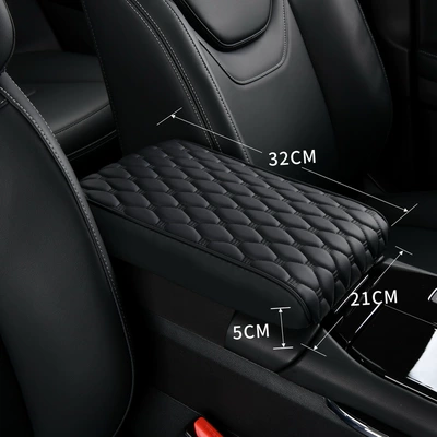 Armrest box pad — pad car storage mobile phone - medium-thickness-classic-black