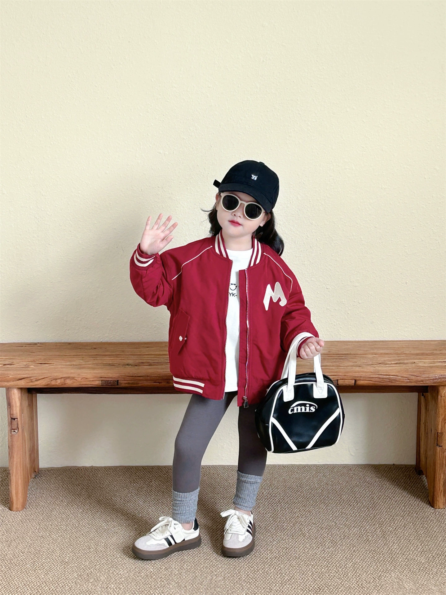 Demi-season long body-friendly shirt, velvet long-sleeve, children's clothing, increased thickness, mid-length