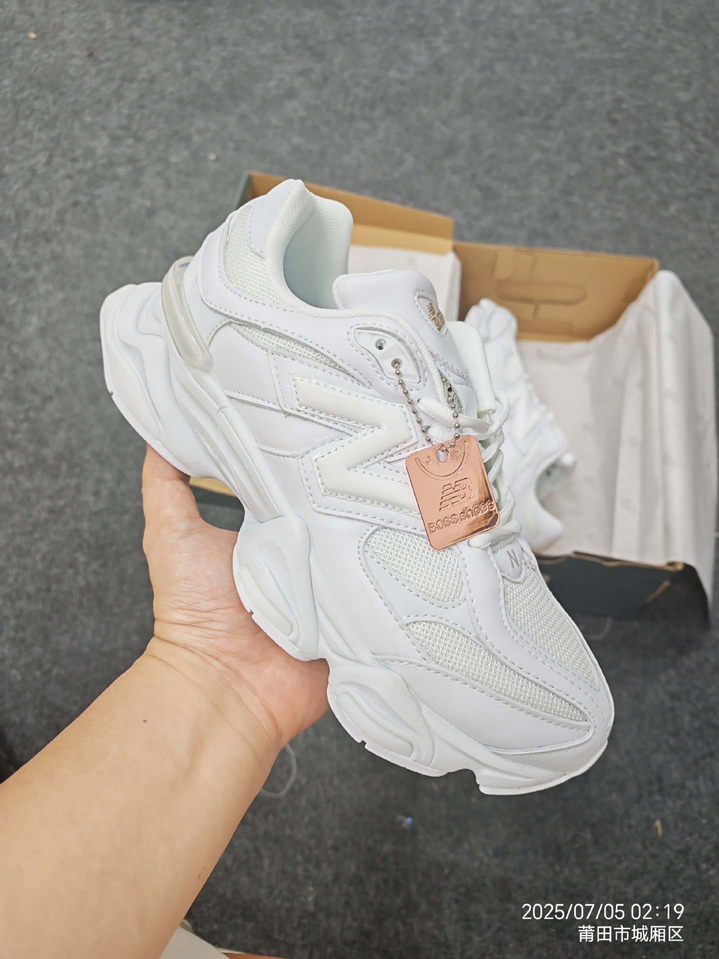 Zapatos Putian nb9060 zapatos de mujer originales puros Millennium Little Elephant Pezuña retro suela gruesa aumentada transpirable y resistente al desgaste zapatos de hombre para correr