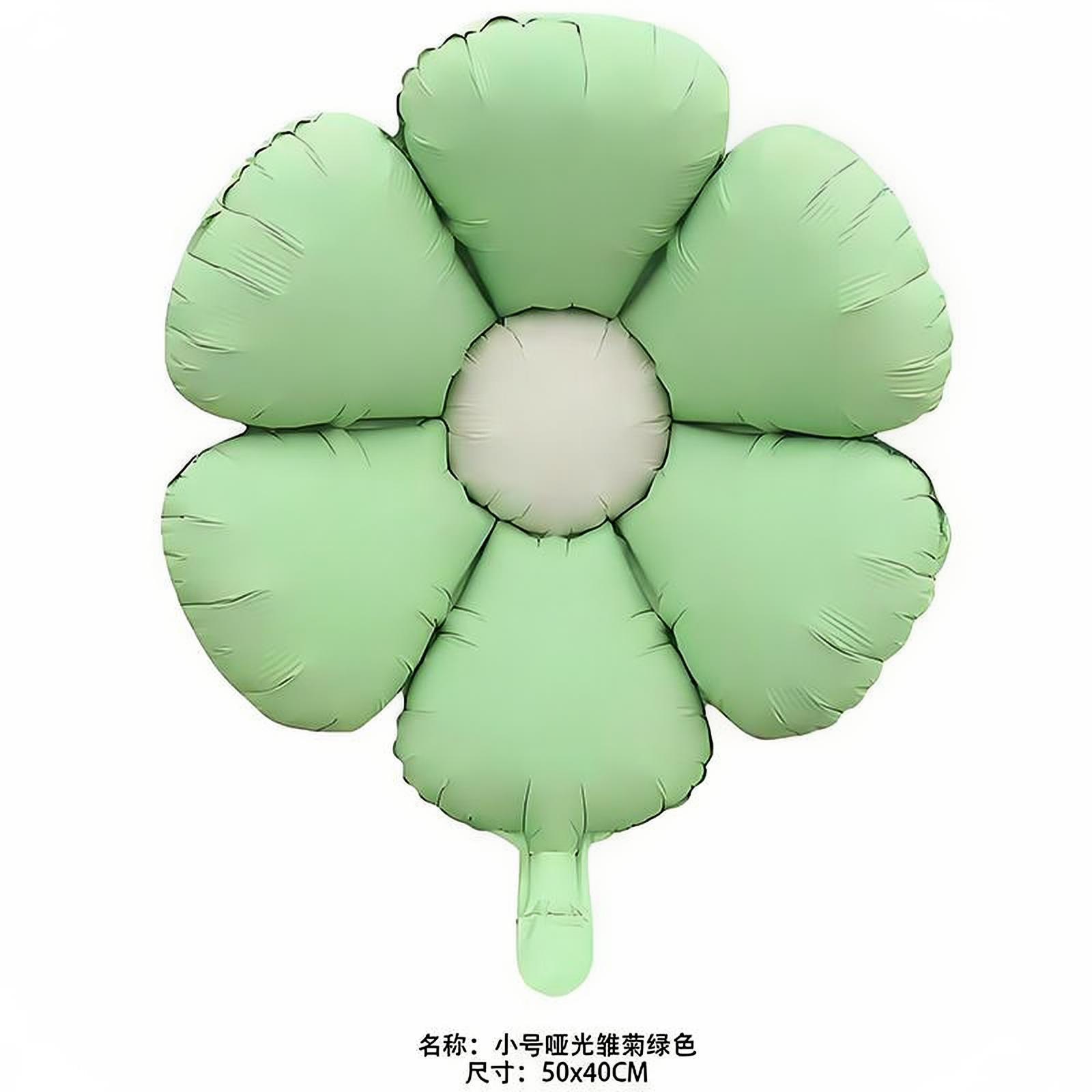 Globos de aluminio con diseño de margaritas blancas estilo Instagram, accesorios fotográficos mate, decoración de cumpleaños, girasoles, arreglo para el 1 de mayo y el 1 de junio.
