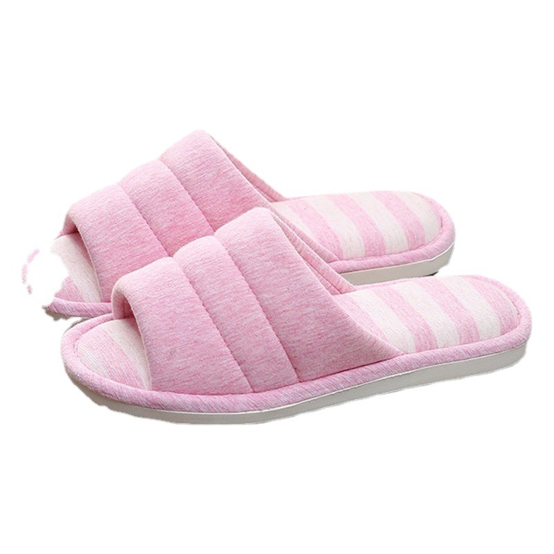 Es suave casa pareja interior zapatillas de piso de madera hembra oruga sudor paño silencioso fondo grueso zapatillas lavadas hombres y mujeres