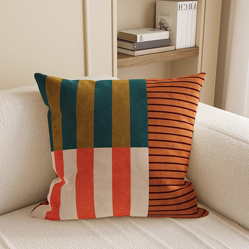 almohada de soporte de estilo francés de lujo ligera almohada de cintura de tela cama de sala de estar sofá almohada de soporte almohada de base