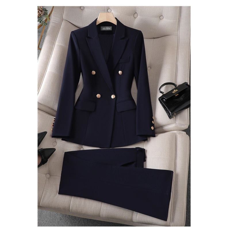 Professional Blazer for Women 2026 New Style College Student Interview Workwear Formal Business Elegant Suit Two-Piece Set