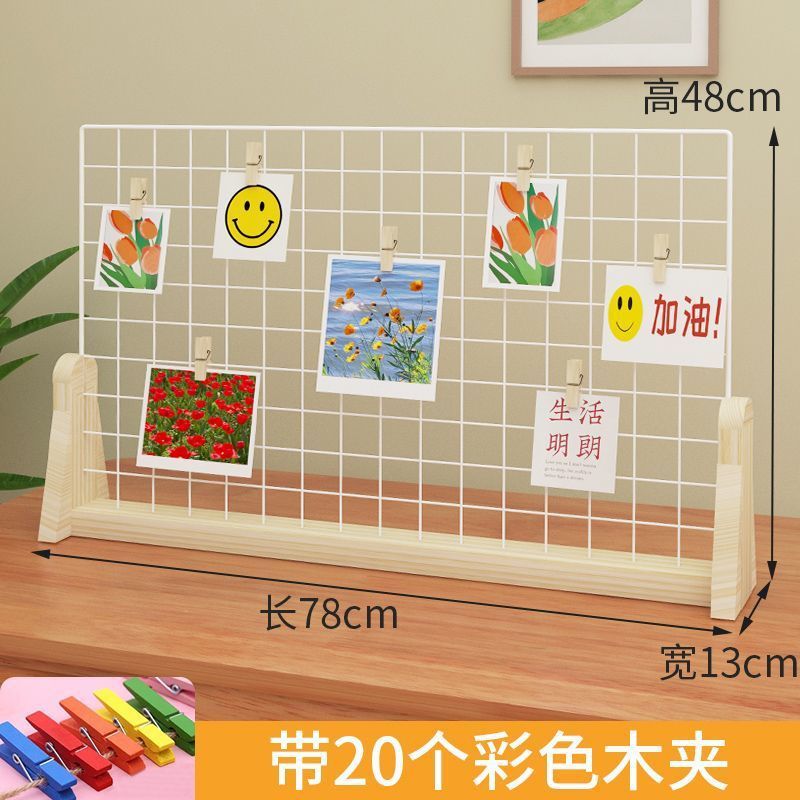 桌面铁艺网格首饰置物架饰品摆摊挂件幼儿园作品展示架挂耳饰架子|undefined
