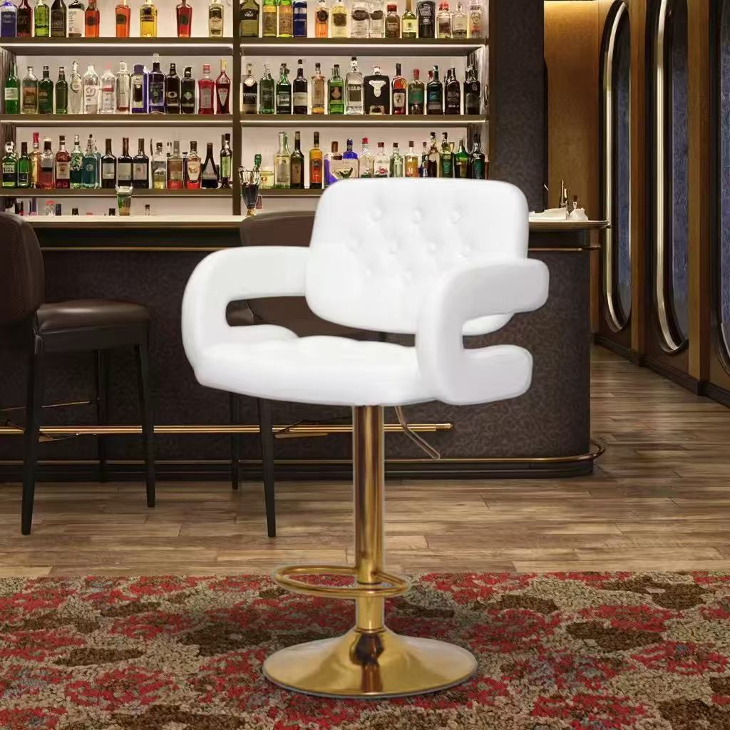 Sillas de bar sillas de restaurante sillas de bar cajero sillas de cuero front desk giratorio elevable taburetes altos sillas de respaldo al por mayor