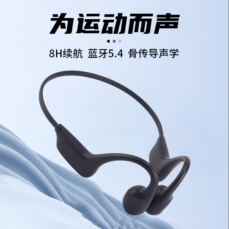 Nuevos auriculares de conducción ósea Bluetooth para correr no en el oído tipo de larga duración inalámbrica cuello conducción ósea auriculares