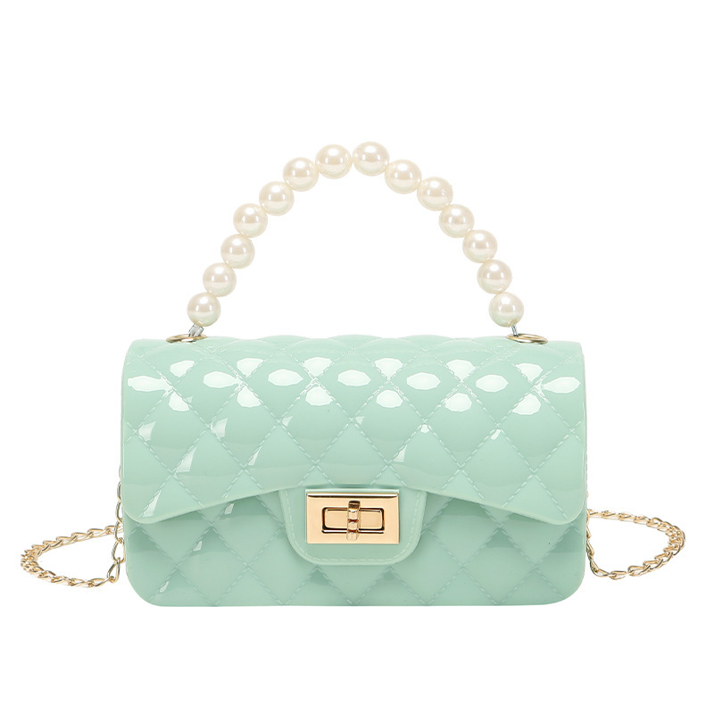 Bolso dulce, bolso de jalea de perla, color caramelo, bolso de moda de 2022 damas, bolso de mujer de comercio exterior