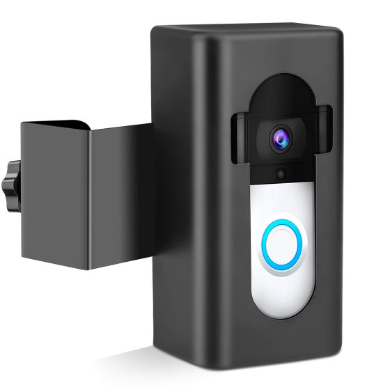 Amazon cross-border new private mold ring video doorbell bracket punch-free anti-theft fixed door clip metal bracket
